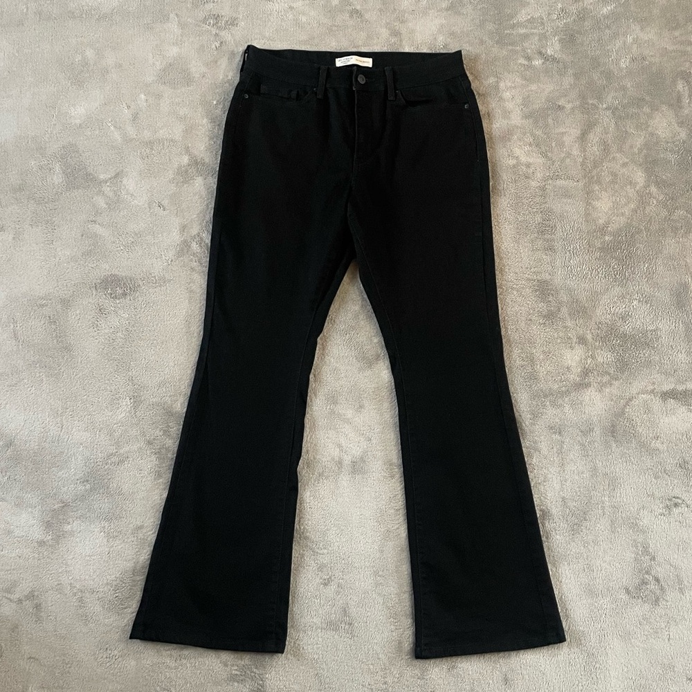 Signature Levi Strauss Mid Rise Bootcut Black Jeans Size 29 Whimsigoth Minimal